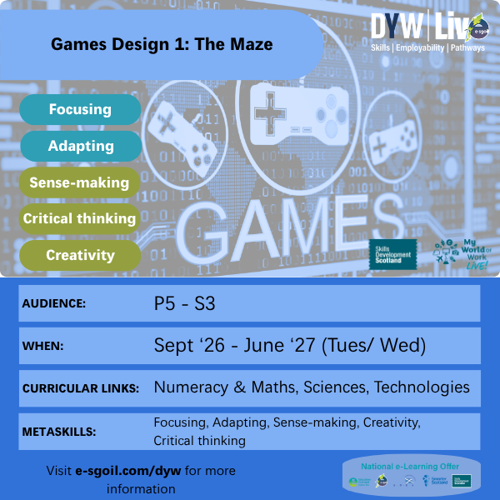Games Design 1: The Maze
