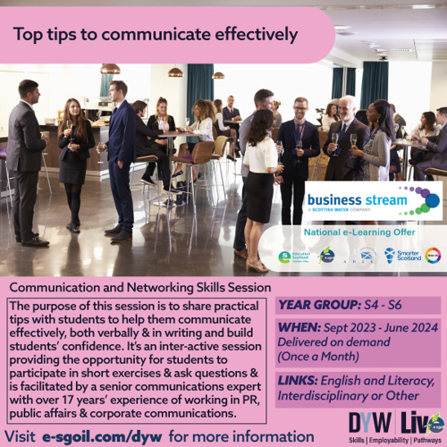 Communication and Networking Skills Session