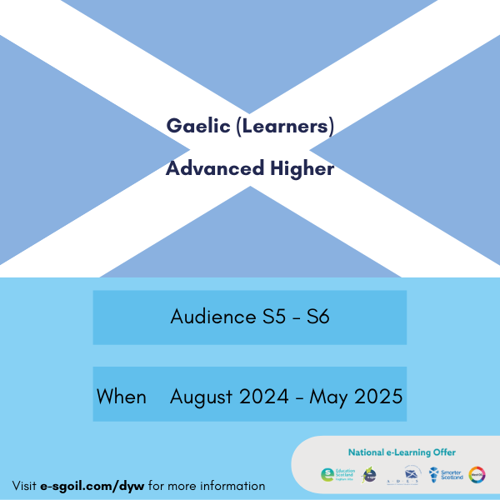 Gaelic (Learners) - Advanced Higher